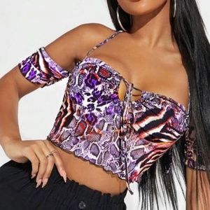 Printed Crop Top